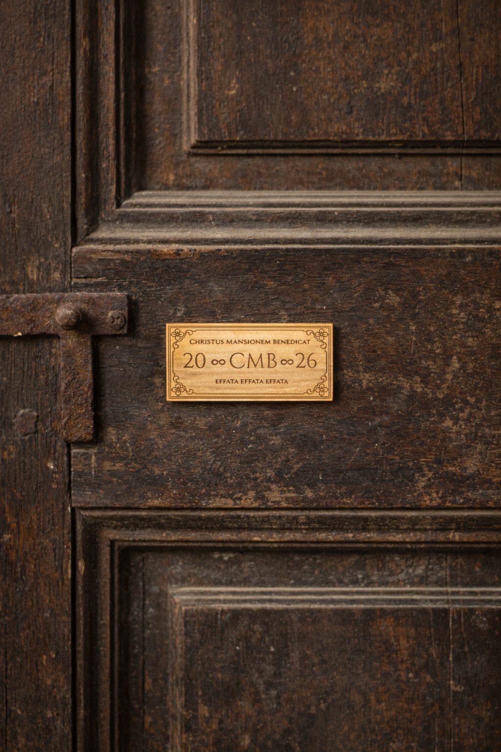 CHRISTIAN WOODEN TALISMAN C.M.B. — BLESSINGS FOR 2026