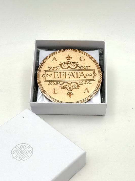 EFFATA - AGLA WOODEN PLAQUE – ABUNDANCE AND PROTECTION