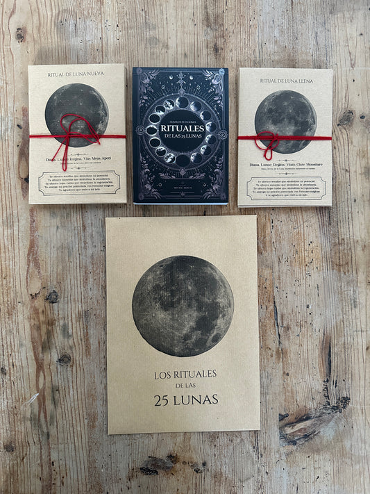 CONJUNTO PARA REALIZAR 25 RITUALES CON PALABRAS MÁGICAS A LUNAS LLENAS Y NUEVAS