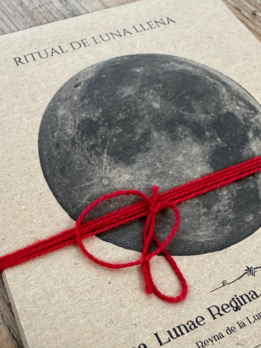 LUNA LLENA - 13 SOBRES POTENCIADORES PARA RITUALES - CON HILO ROJO