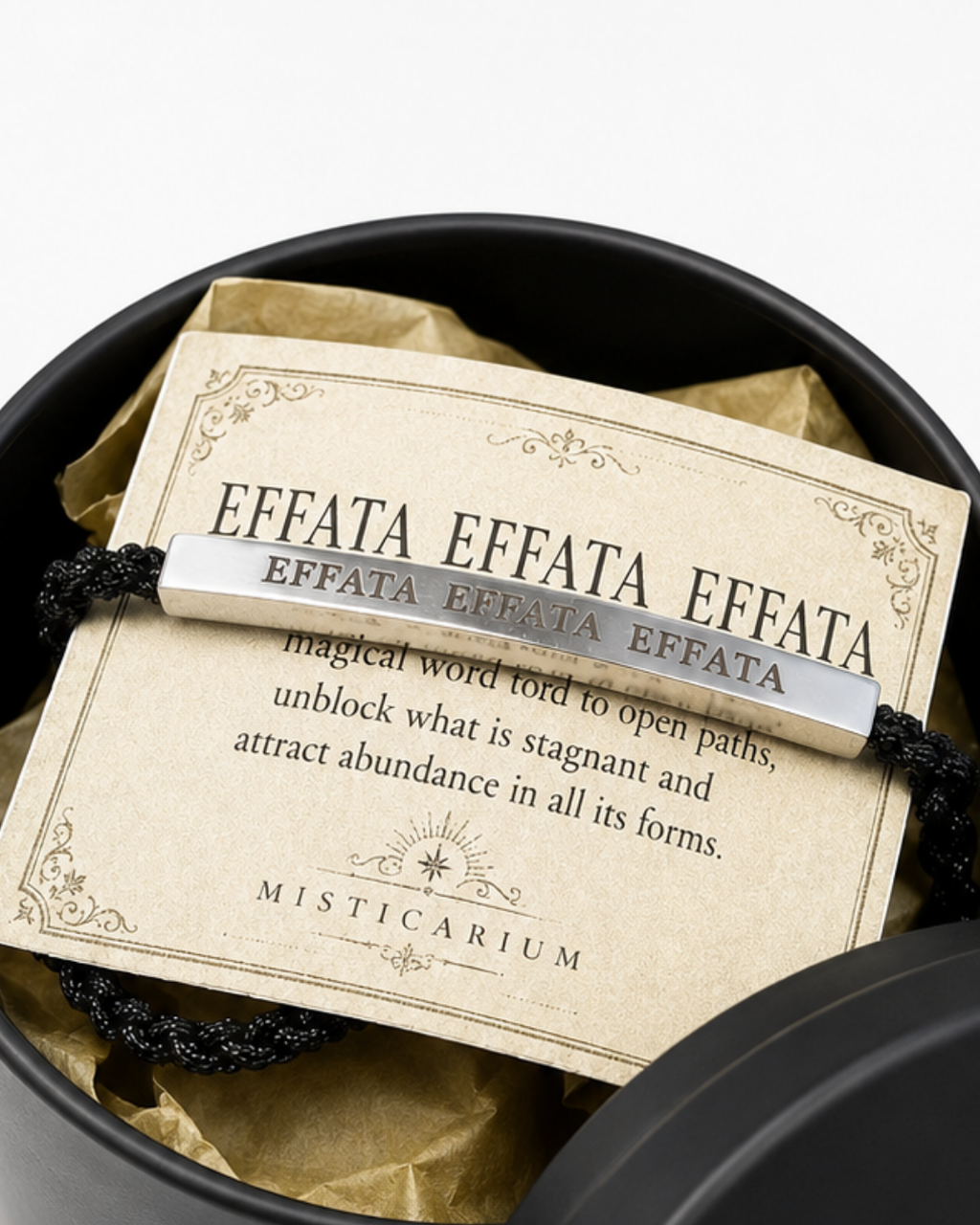 Pulsera EFFATA · Acero Inoxidable Grabado