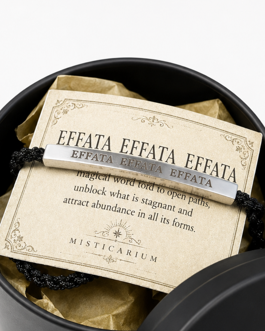 Pulsera EFFATA · Acero Inoxidable Grabado