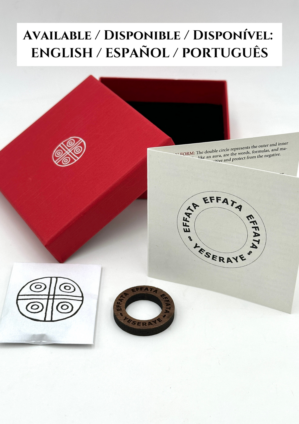 TALISMAN OF THE 6 POWERS IN SOLID WALNUT WOOD
