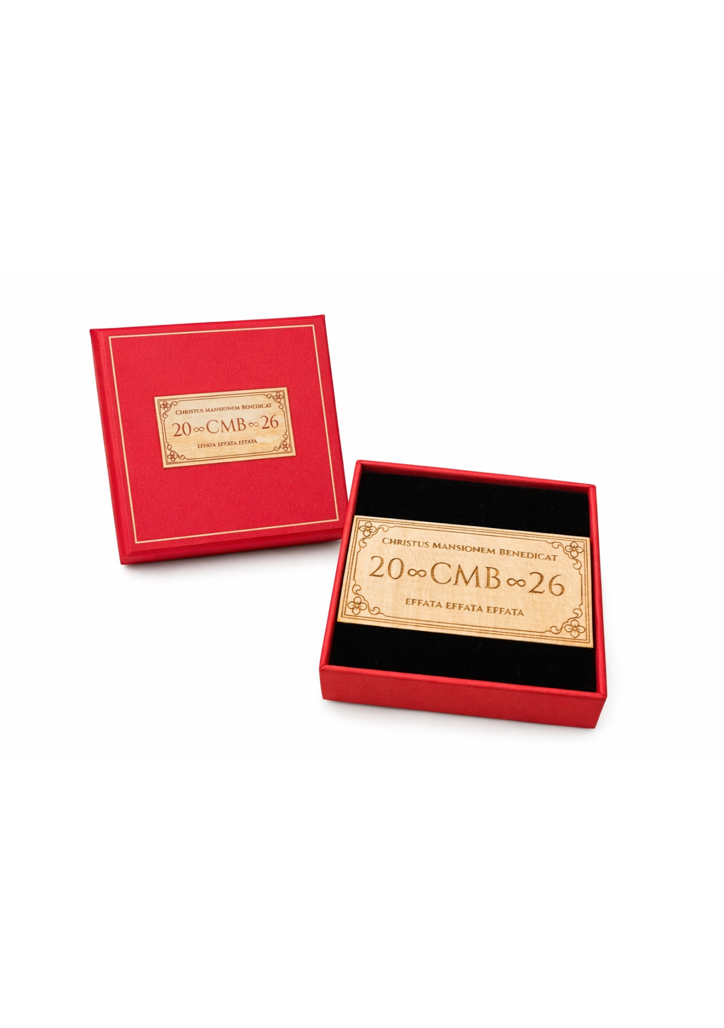 TALISMÁN CRISTIANO DE MADERA C.M.B. BENDICIONES PARA EL 2026