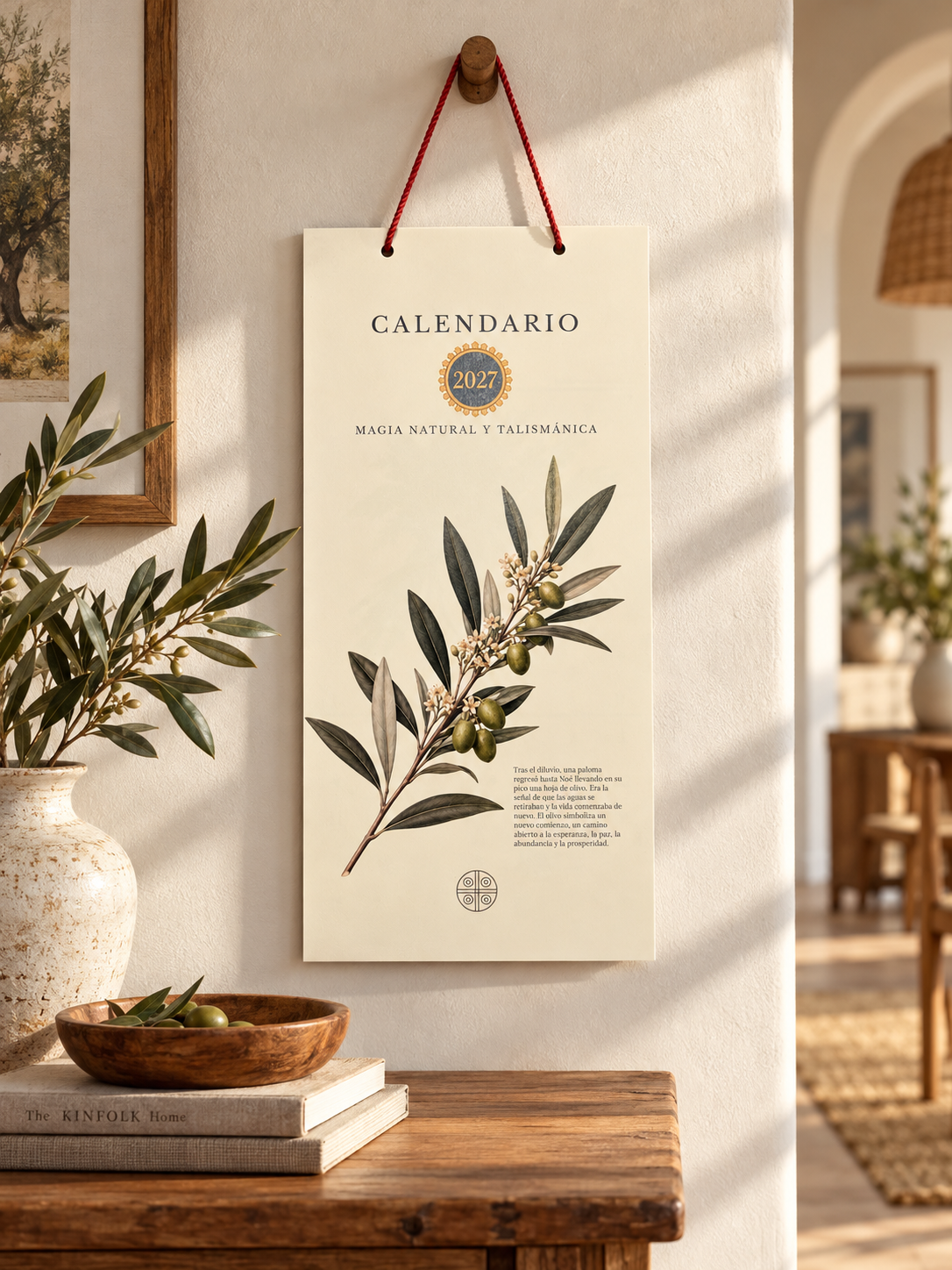 Calendario 2027 · Magia Natural y Talismánica · 12 Talismanes y sus Plantas Sagradas
