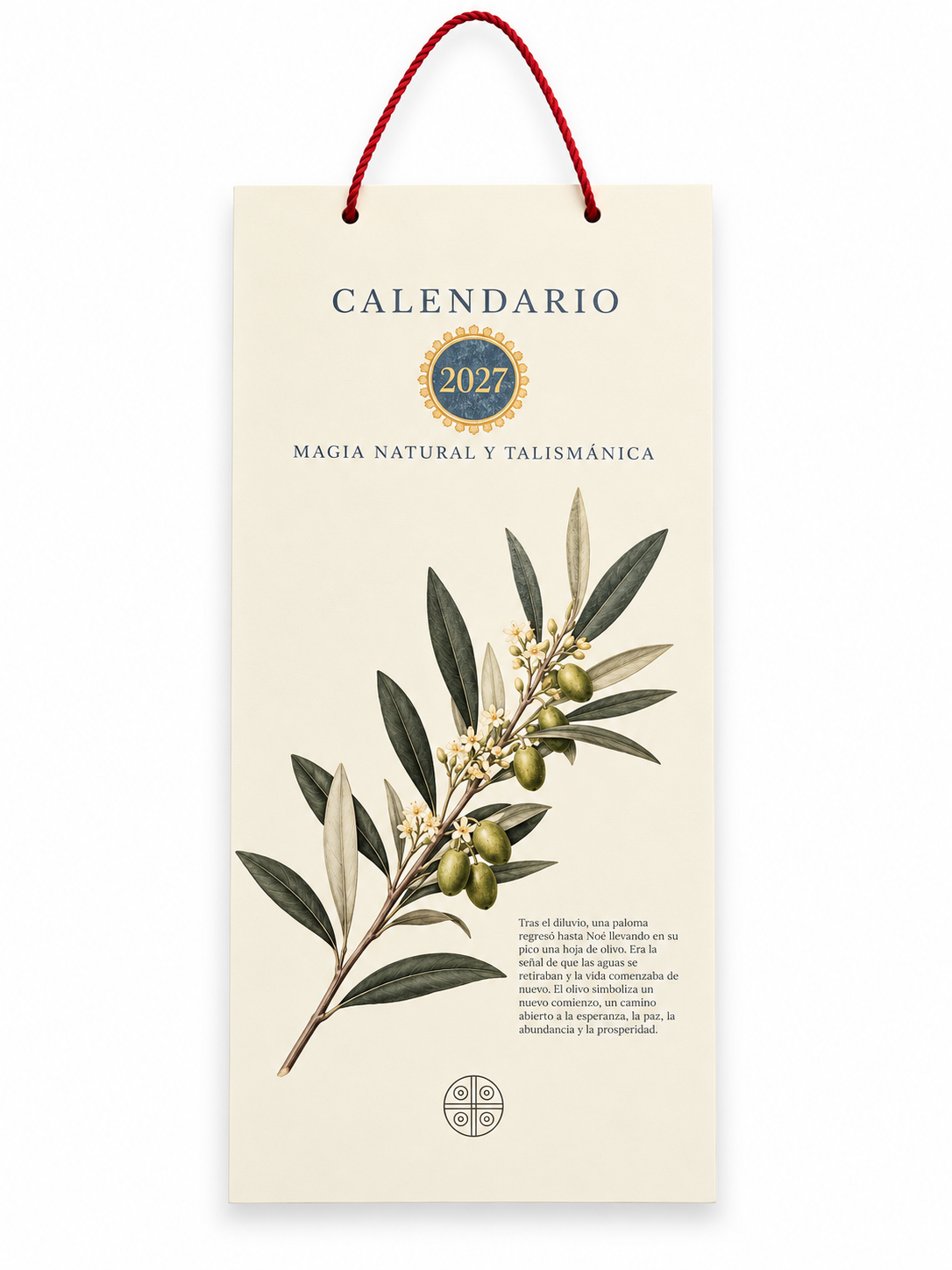 Calendario 2027 · Magia Natural y Talismánica · 12 Talismanes y sus Plantas Sagradas