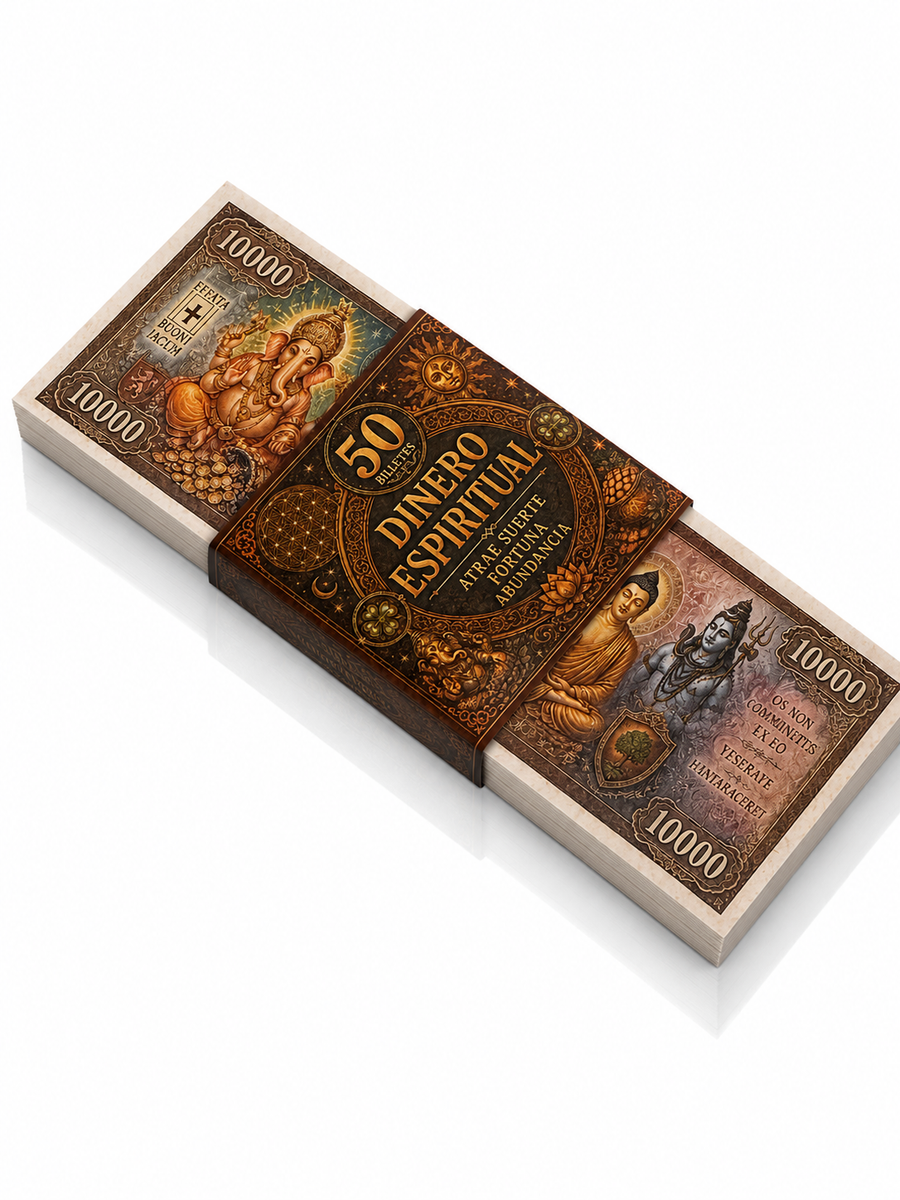50 Billetes de Dinero Espiritual - Atrae la Suerte
