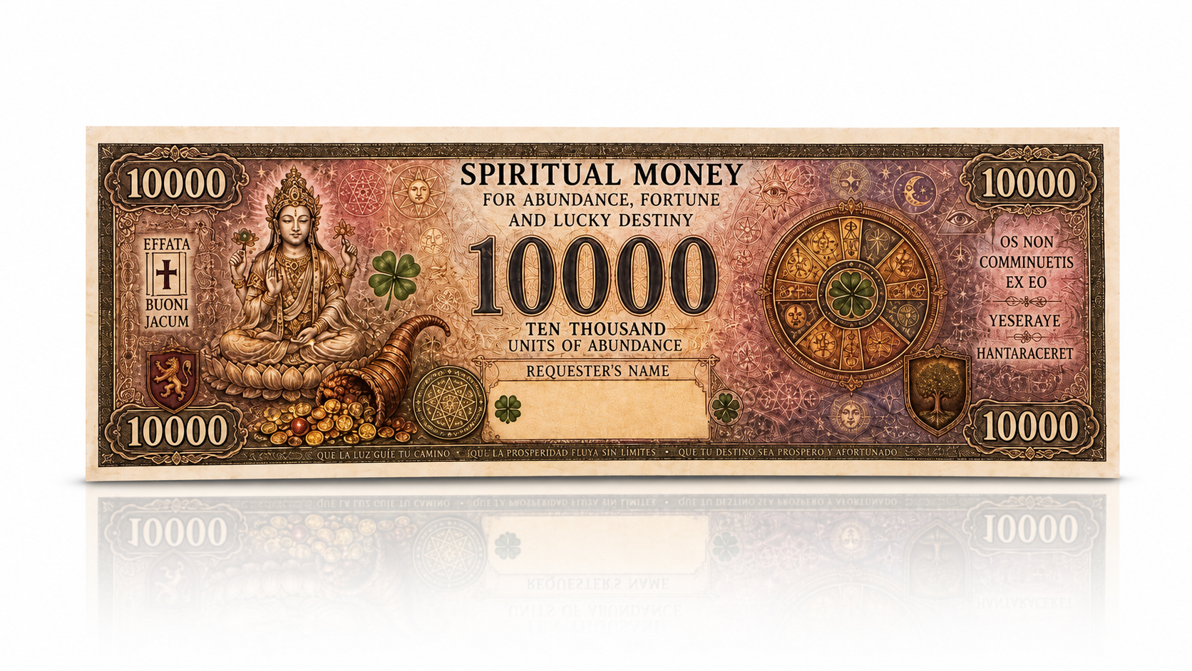 50 Spiritual Money Bills - Attract Good Fortune