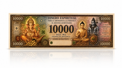 50 Billetes de Dinero Espiritual - Atrae la Suerte