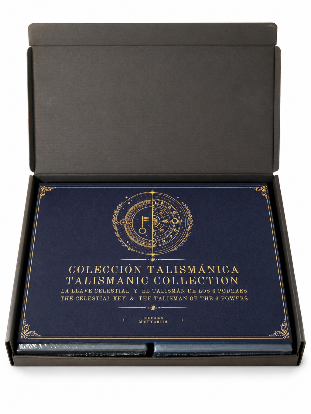 Colección Talismánica de Swami Manuel: La Llave Celestial y El Talismán de los 6 Poderes, 2 libros con 6 talismanes de madera