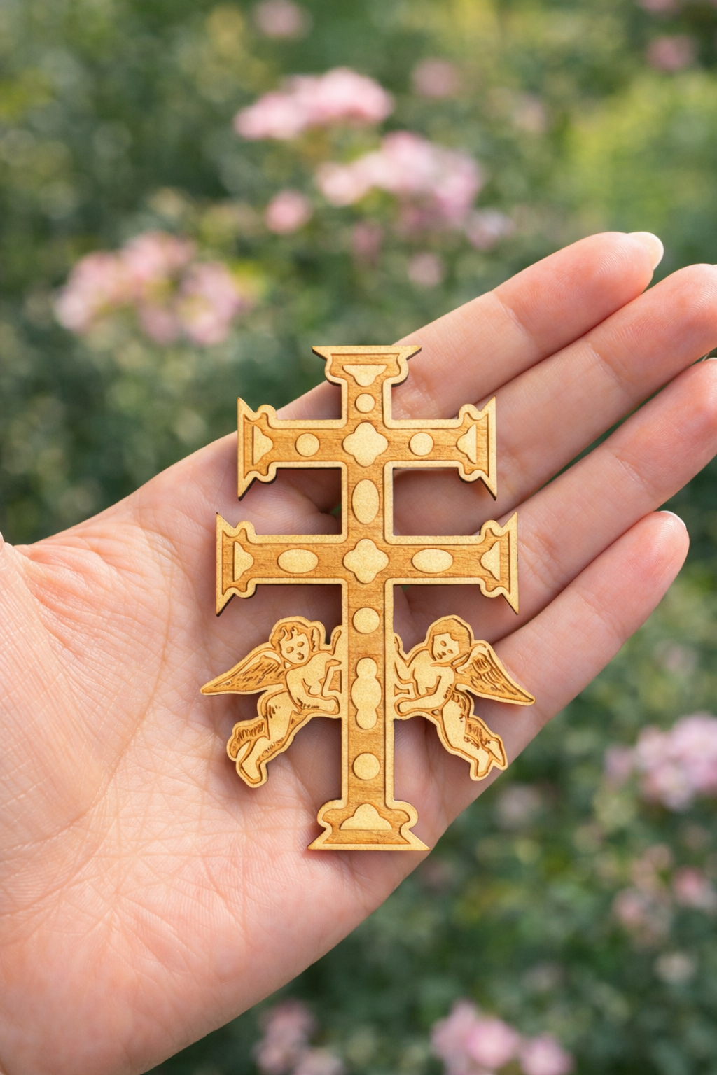 PLACA CRUZ DE CARAVACA - TALISMÁN DE PODER Y PROTECCIÓN