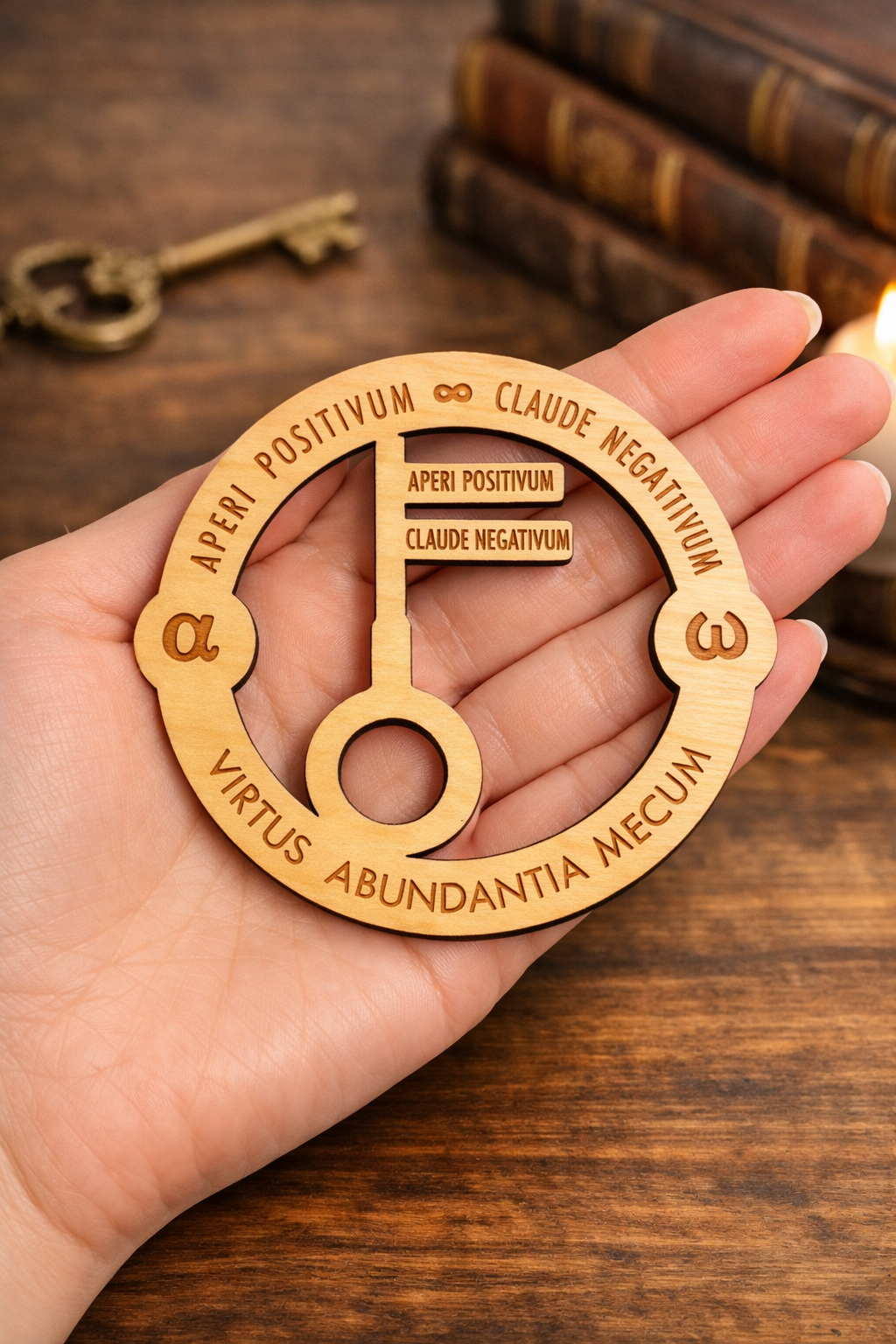 PLACA LLAVE CELESTIAL - TALISMÁN DE ABUNDACIA Y PROTECCIÓN