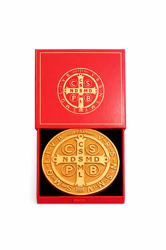 PLACA CRUZ DE SAN BENITO - PROTECCIÓN Y LIBERACIÓN ESPIRITUAL