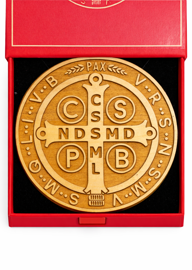 PLACA CRUZ DE SAN BENITO - PROTECCIÓN Y LIBERACIÓN ESPIRITUAL