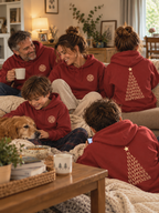 Sudadera Magia Amplificadora HAPPINESS · Burdeos con Capucha · Edición Navidad