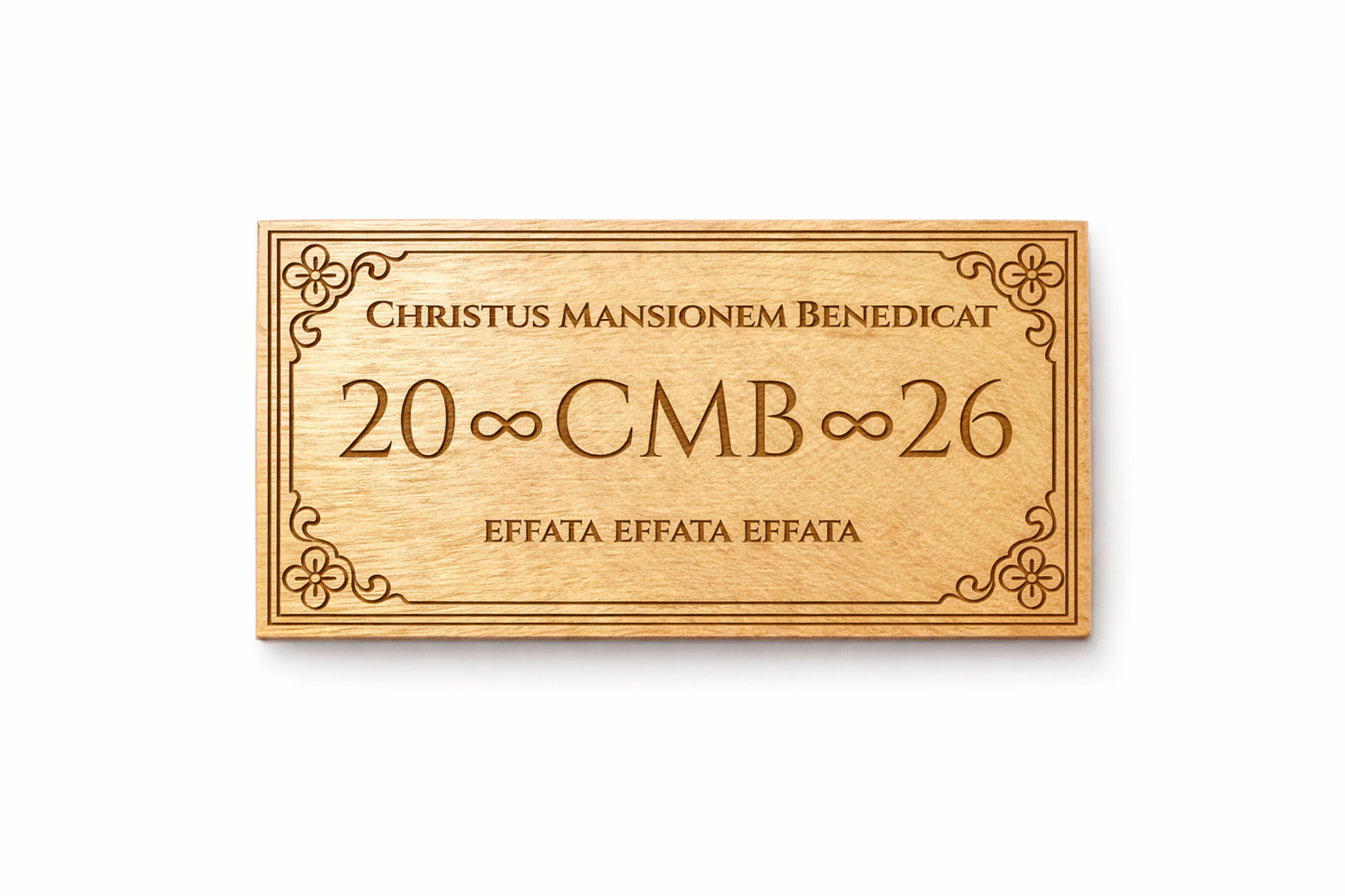 TALISMÁN CRISTIANO DE MADERA C.M.B. BENDICIONES PARA EL 2026