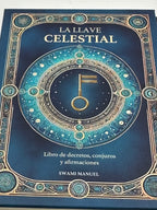 BOOK - THE CELESTIAL KEY + 3 WOODEN TALISMANS