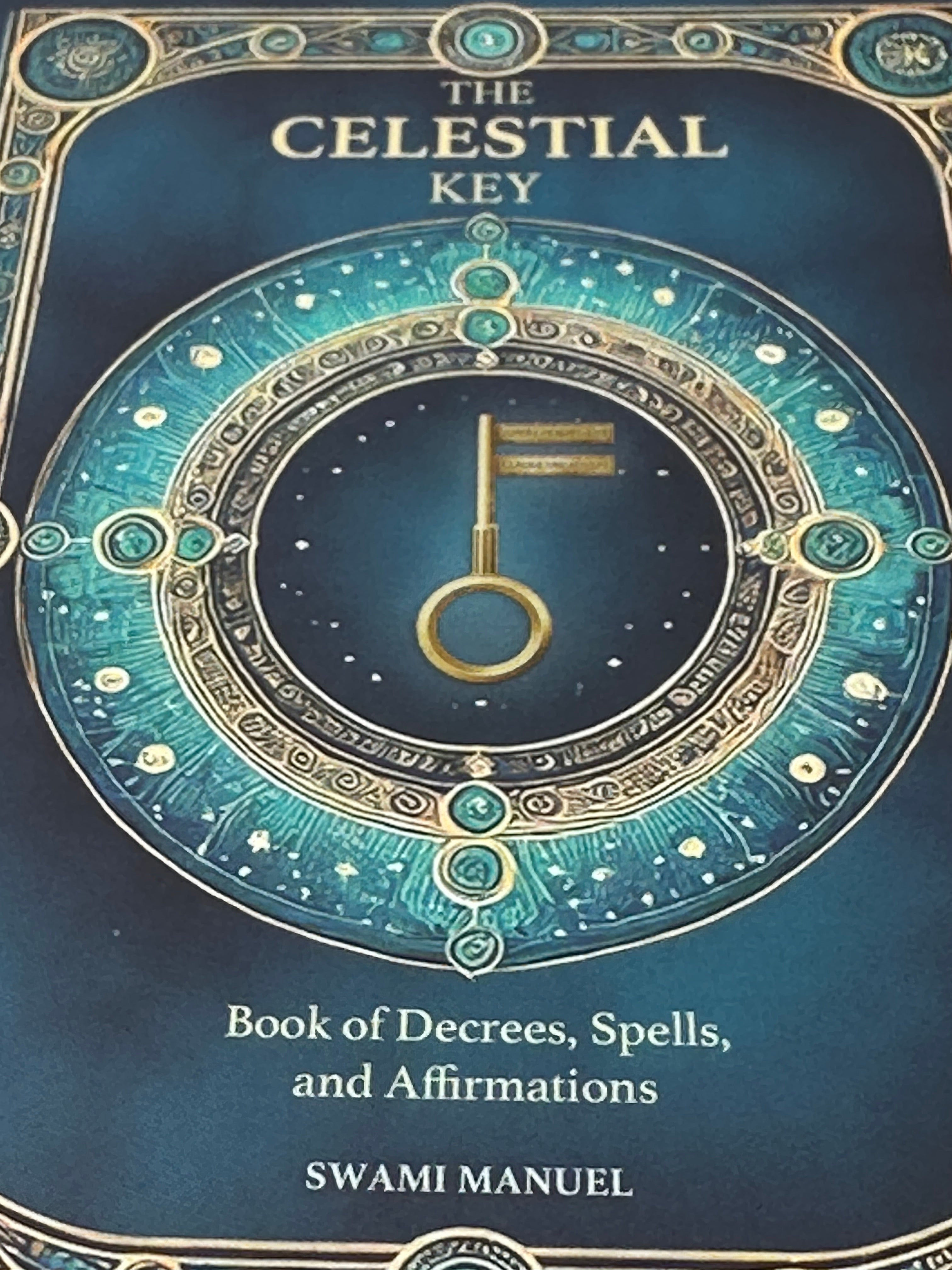 BOOK - THE CELESTIAL KEY + 3 WOODEN TALISMANS