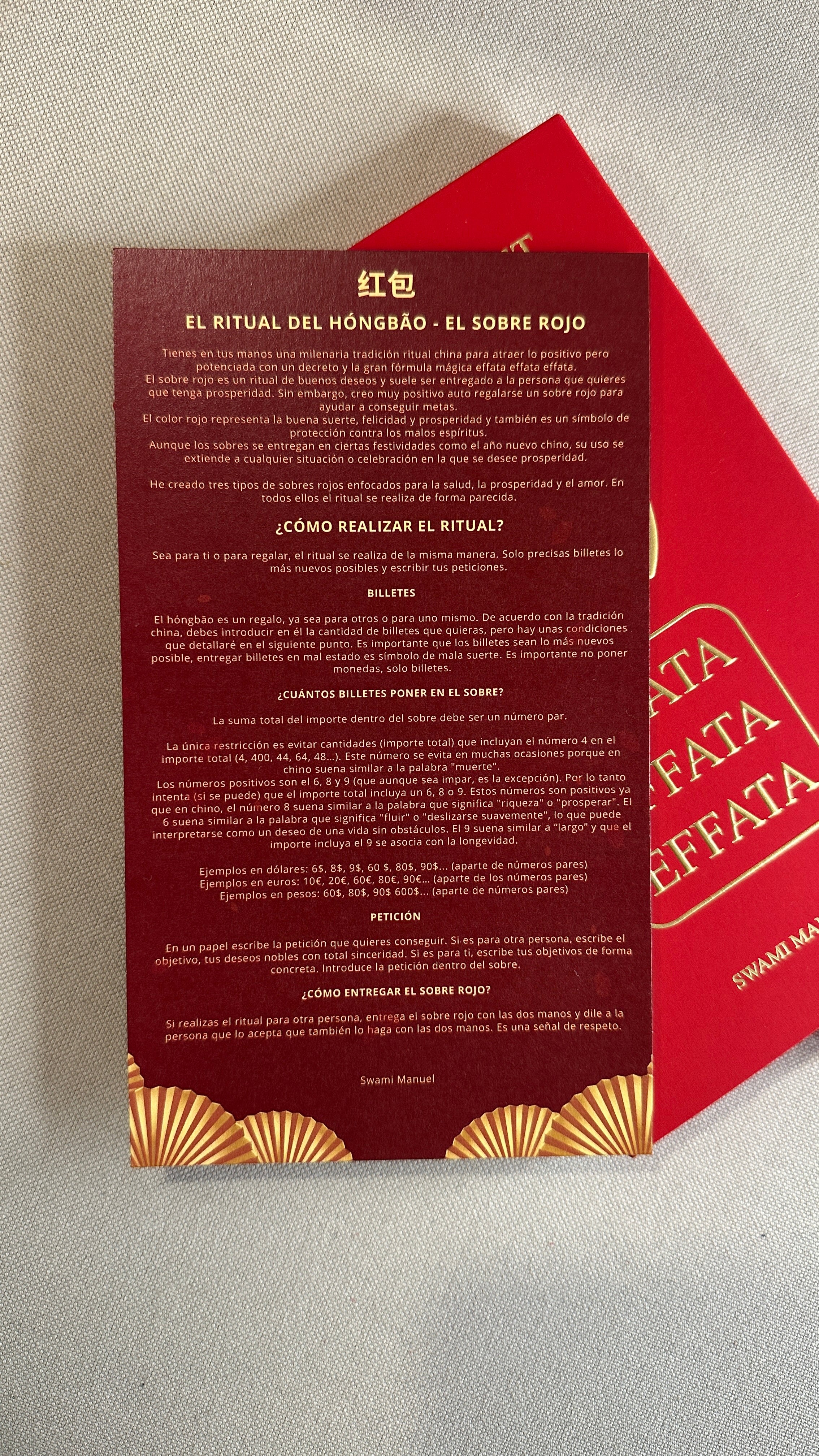 HONGBAO LOVE RITUAL - CASE WITH 8 RED ENVELOPES