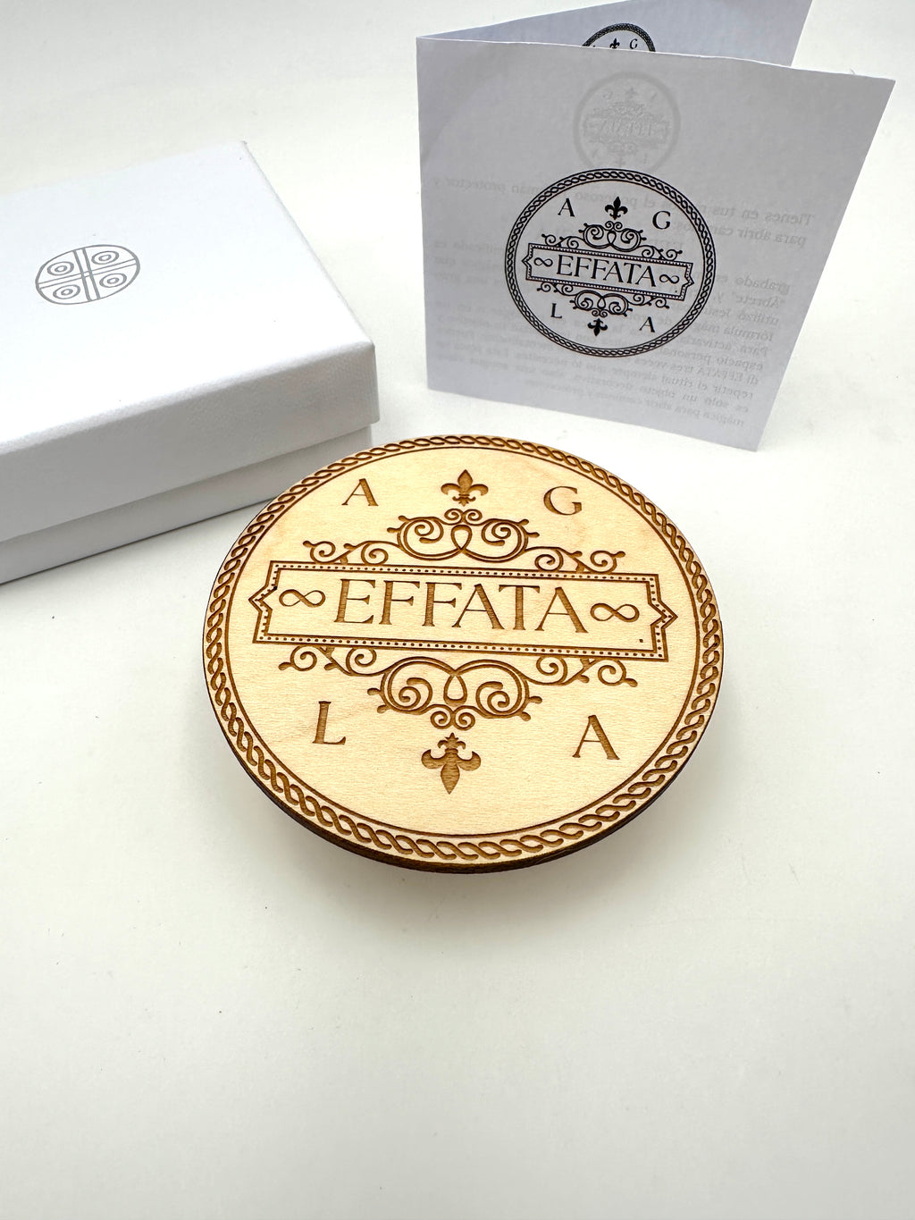 EFFATA - AGLA WOODEN PLAQUE – ABUNDANCE AND PROTECTION
