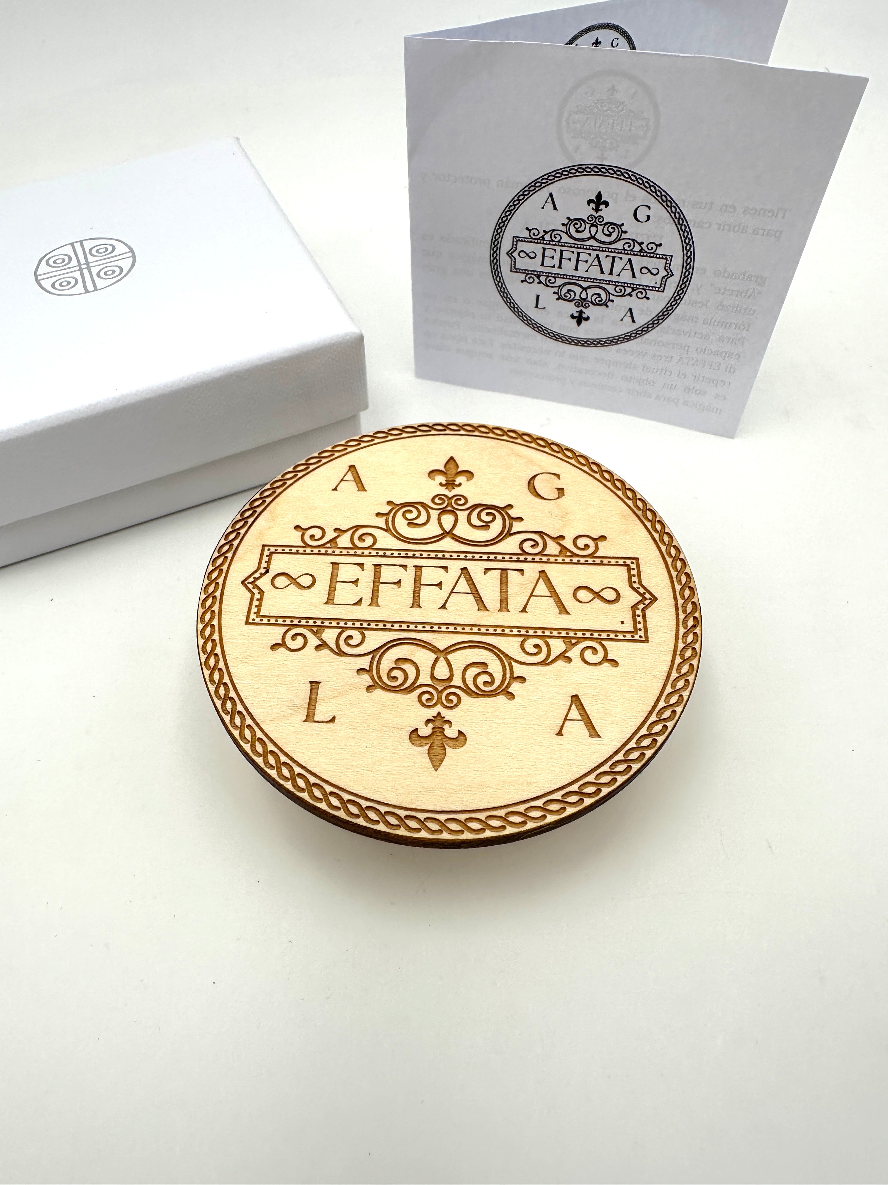 EFFATA - AGLA WOODEN PLAQUE – ABUNDANCE AND PROTECTION