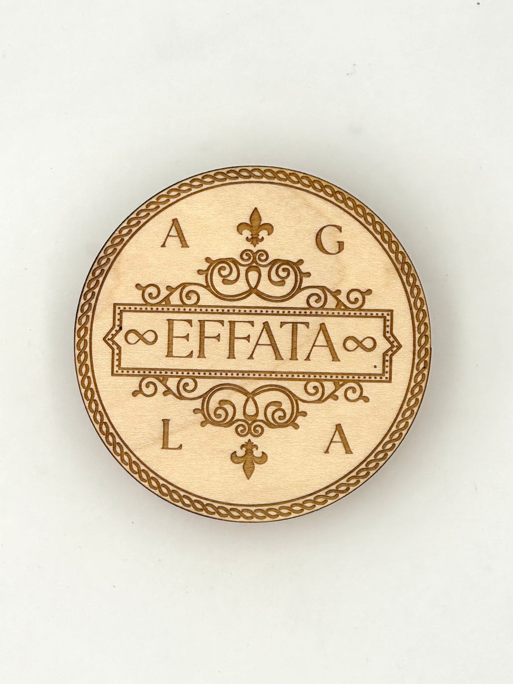 EFFATA - AGLA WOODEN PLAQUE – ABUNDANCE AND PROTECTION