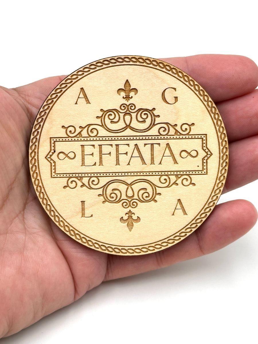 PLACA EFFATA - AGLA - ABUNDANCIA Y PROTECCIÓN