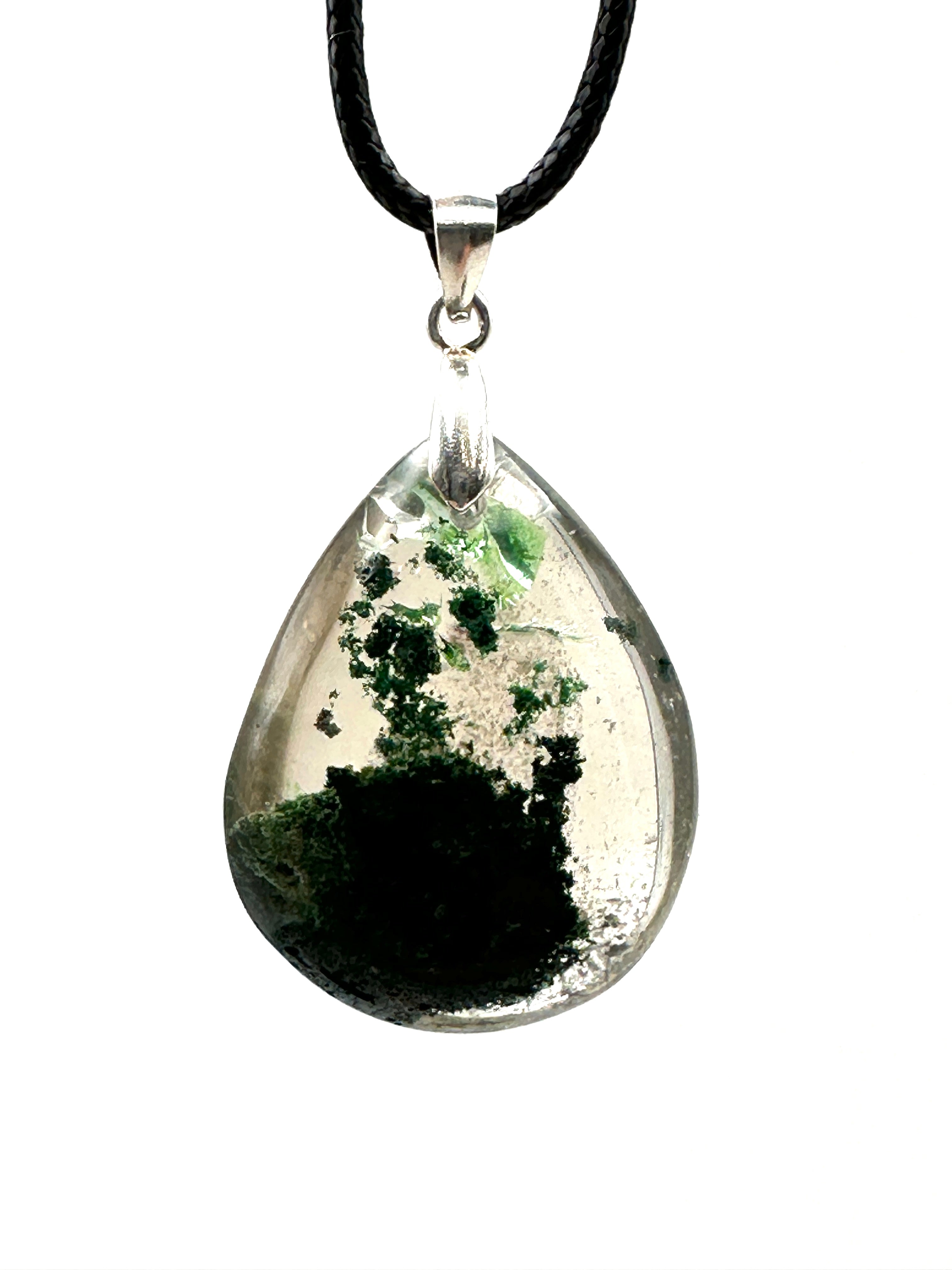 SHAMANIC DREAM QUARTZ WITH SILVER AND THYME