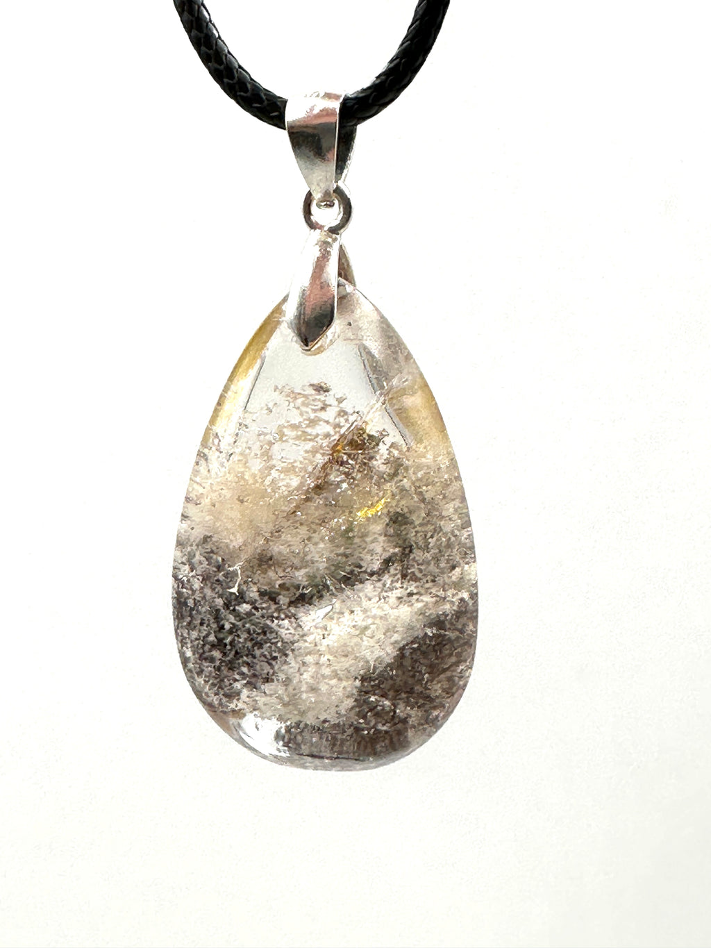 SHAMANIC DREAM QUARTZ WITH SILVER AND THYME