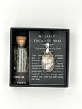 SHAMANIC DREAM QUARTZ WITH SILVER AND THYME