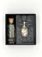 SHAMANIC DREAM QUARTZ WITH SILVER AND THYME