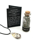 SHAMANIC DREAM QUARTZ WITH SILVER AND THYME