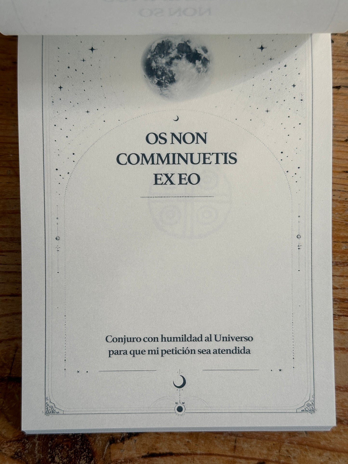 LIBRETA DE LOS RITUALES DE LAS 25 LUNAS - Libro de hojas de peticiones para rituales a la luna.