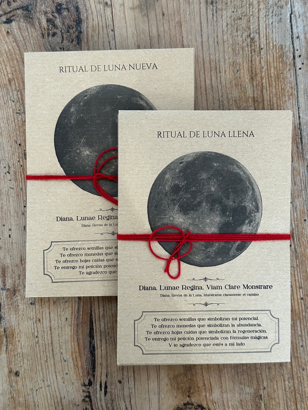 CONJUNTO PARA REALIZAR 25 RITUALES CON PALABRAS MÁGICAS A LUNAS LLENAS Y NUEVAS