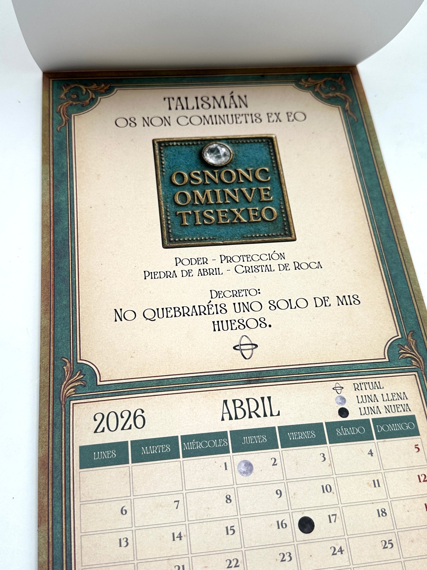CALENDARIO 2026 - 12 TALISMANES DE ABUNDANCIA Y PROTECCIÓN
