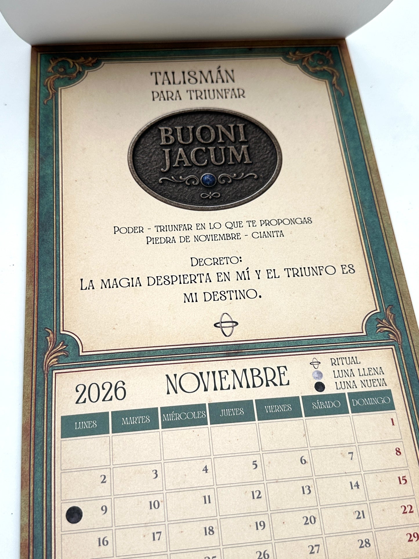 CALENDARIO 2026 - 12 TALISMANES DE ABUNDANCIA Y PROTECCIÓN