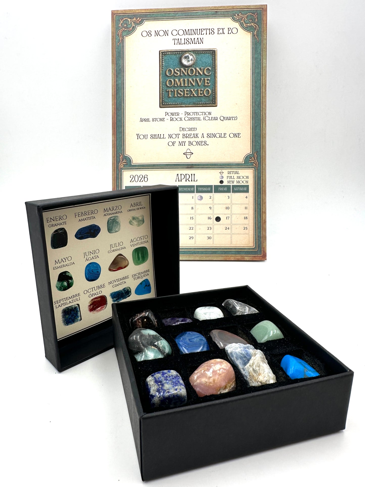 THE STONES OF THE 2026 CALENDAR – CALENDAR + 12 STONES