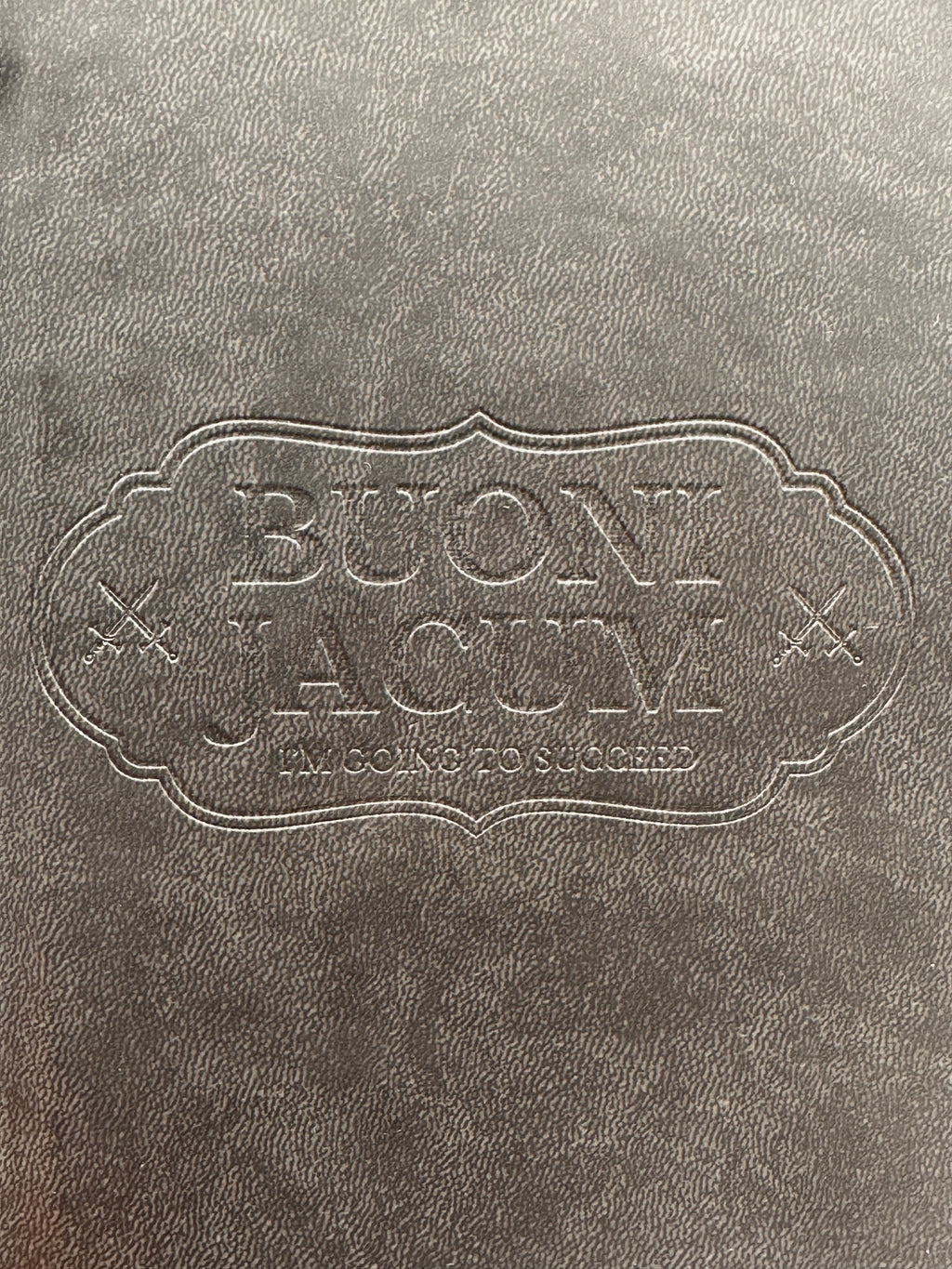 BUONI JACUM NOTEBOOK - Handmade edition with formula for success (200 pages, vegan leather)