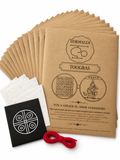 Kit de 15 rituales de amor: sobres con el talismán de Venus, hojas de peticiones e hilo rojo