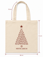 Medidas de la bolsa de tela: 38 x 42 cm, asas de 70 cm