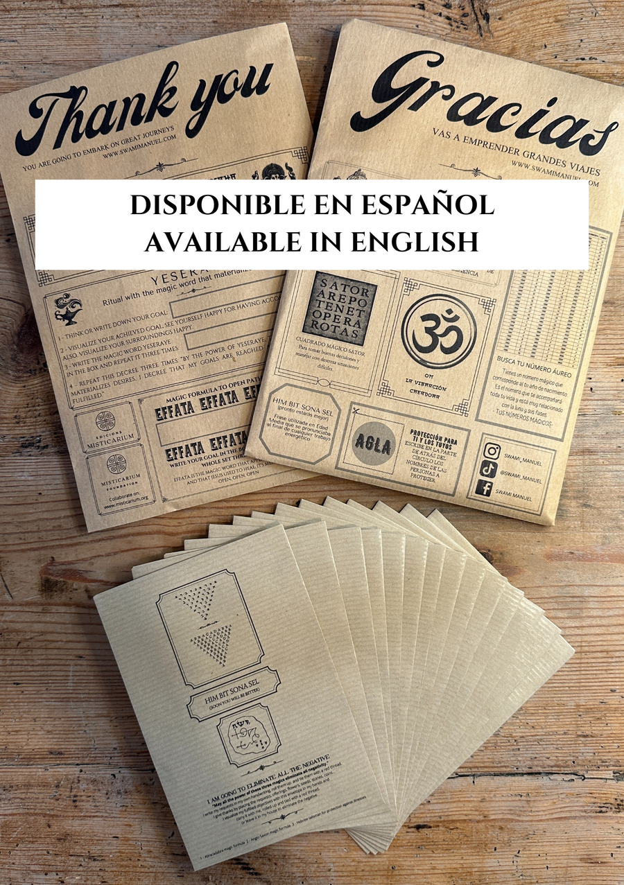 ELIMINAR LO NEGATIVO - 15 SOBRES PARA RITUALES DE TRES MAGIAS