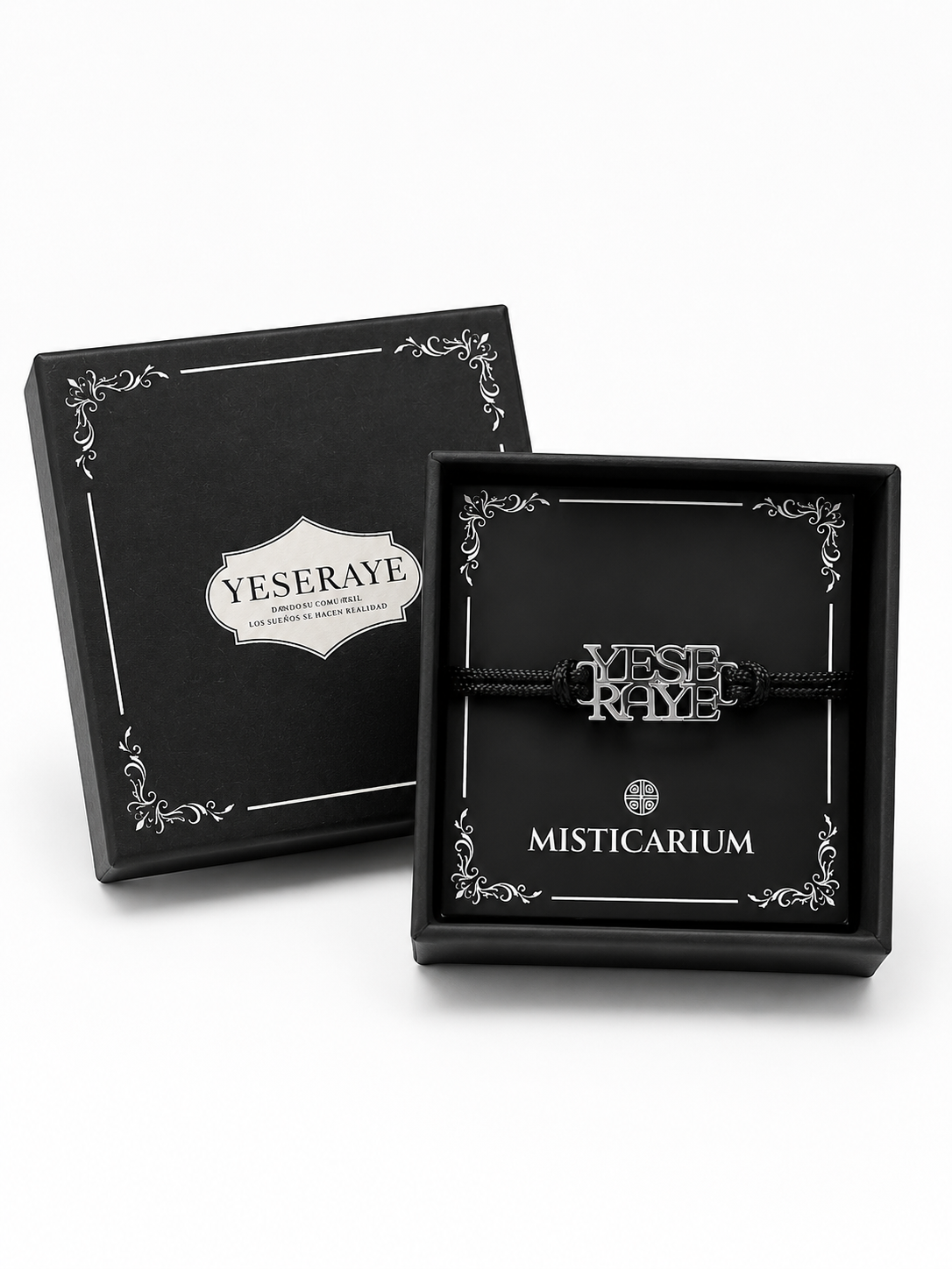 Pulsera YESERAYE de placa calada presentada en su embalaje