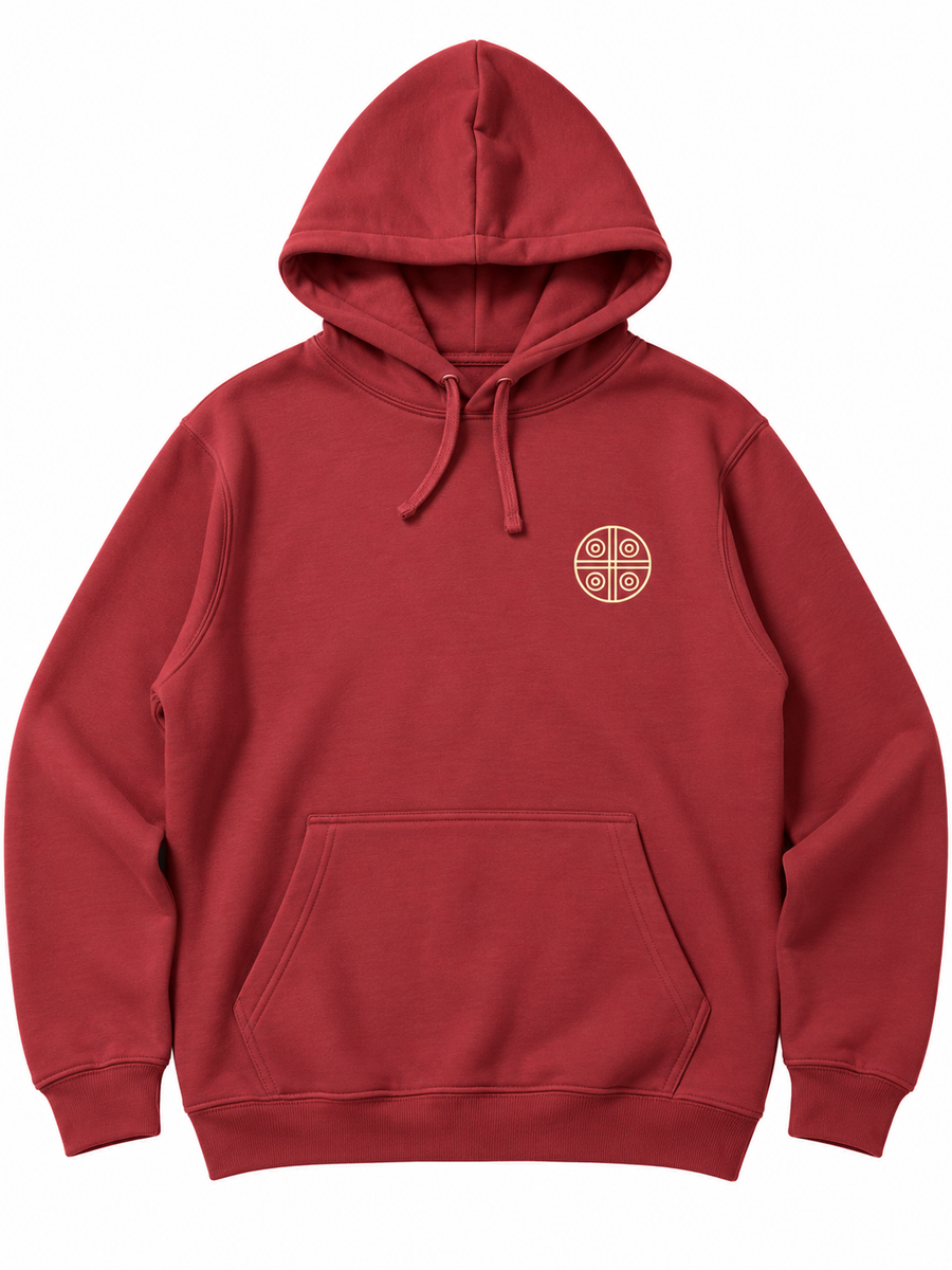 Sudadera Magia Amplificadora HAPPINESS · Burdeos con Capucha · Edición Navidad