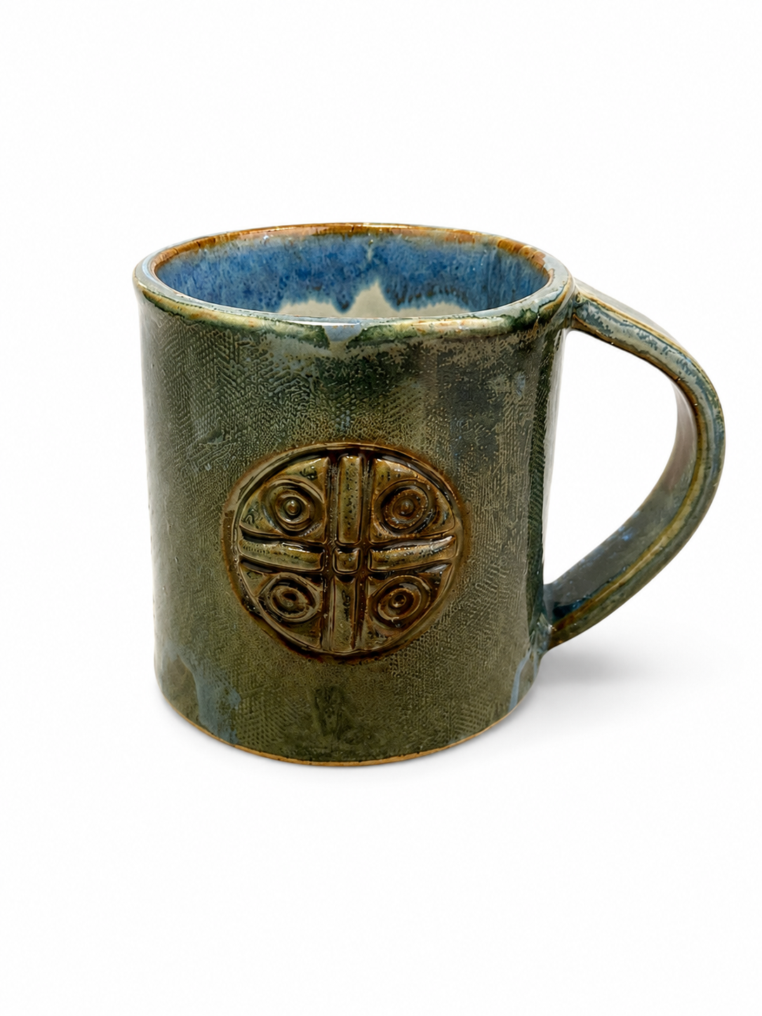 Taza ritual de cerámica artesanal hecha a mano en arcilla, edición limitada Misticarium