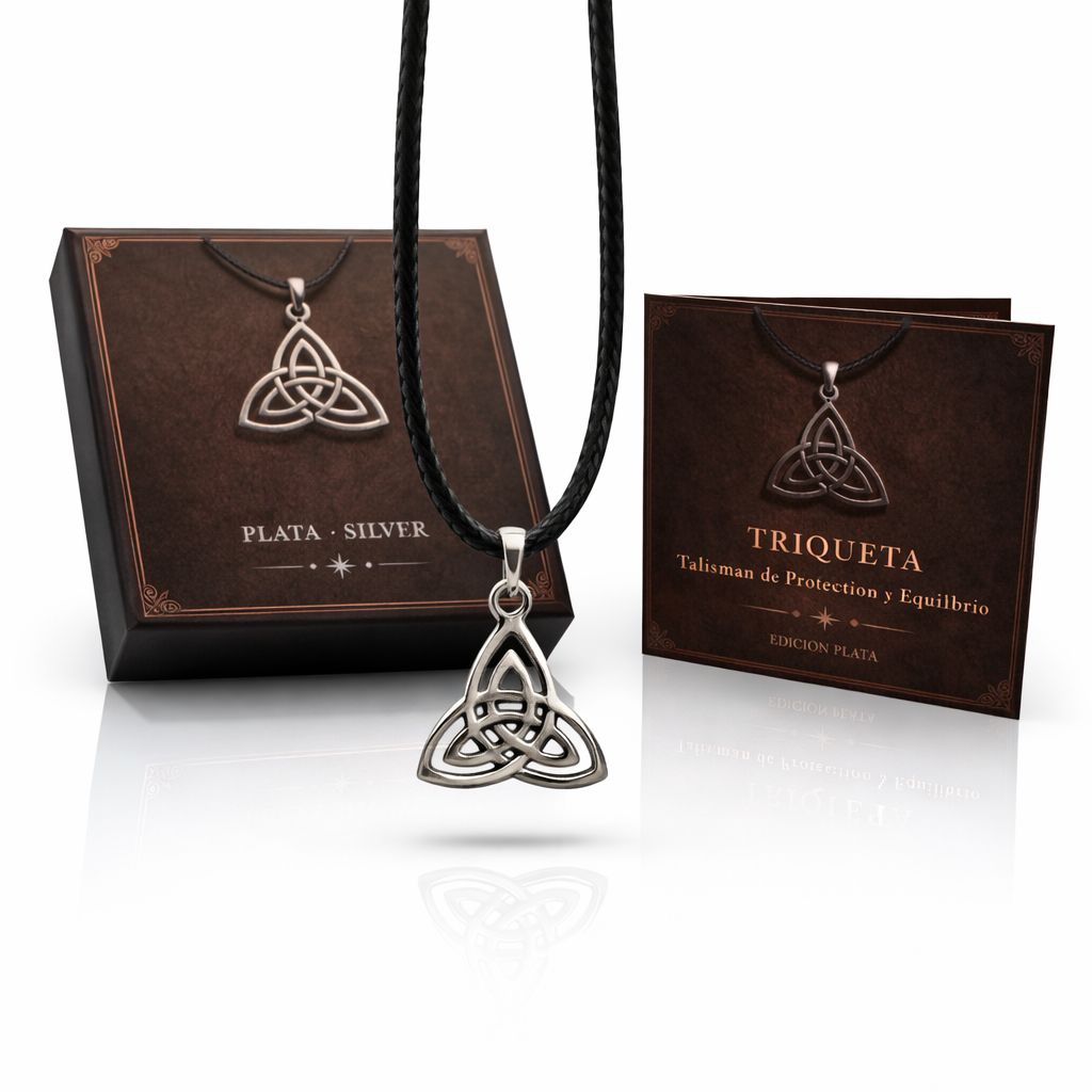 TRIQUETA - SILVER Talisman - Protection and Balance