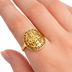 Saint Benedict Cross Talisman Ring