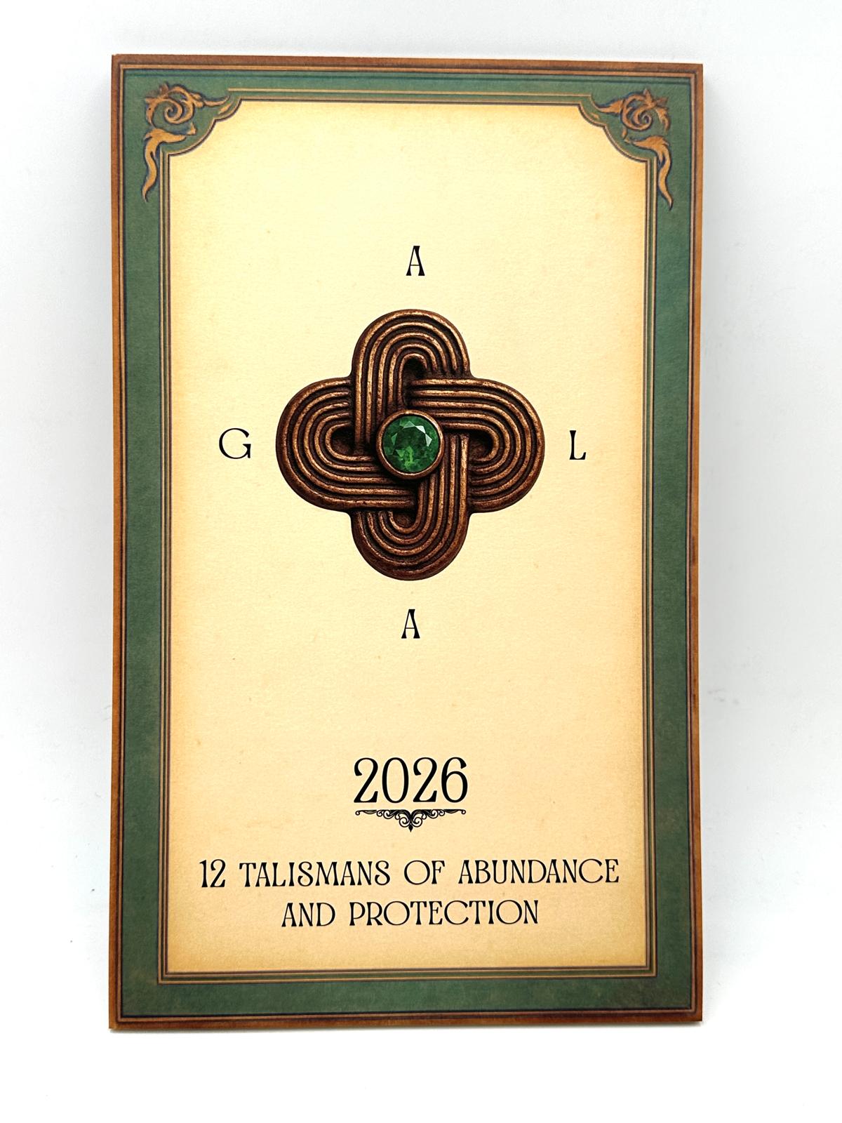 CALENDARIO 2026 - 12 TALISMANES DE ABUNDANCIA Y PROTECCIÓN